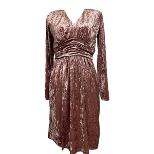 Violets & Roses Crushed Velvet Dress